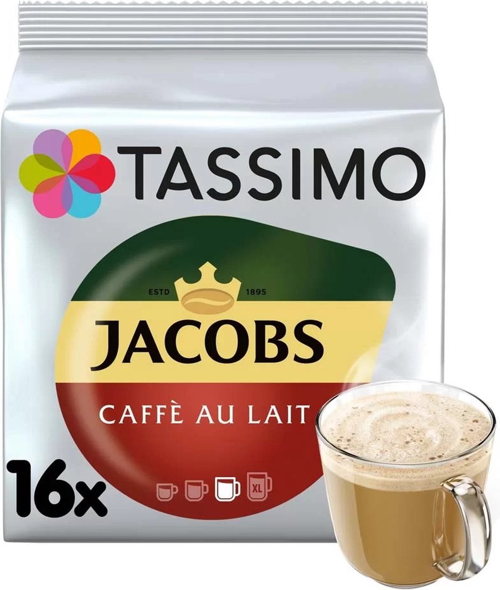 Jacobs Tassimo café con leche - 16 cápsulas
