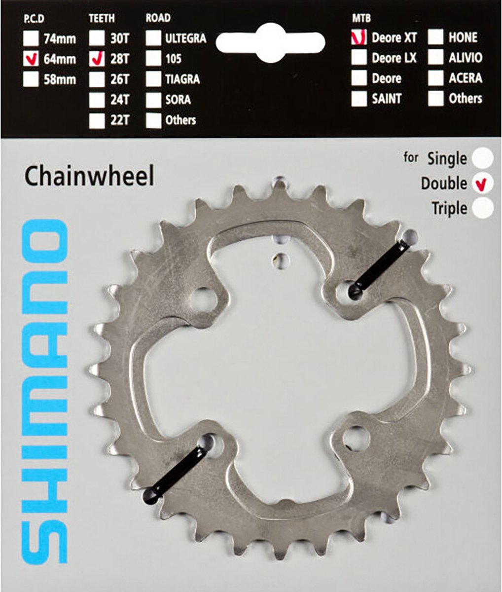 Hoja de shimano-enchufante 26T Deore XT FC-M785 26T-AK