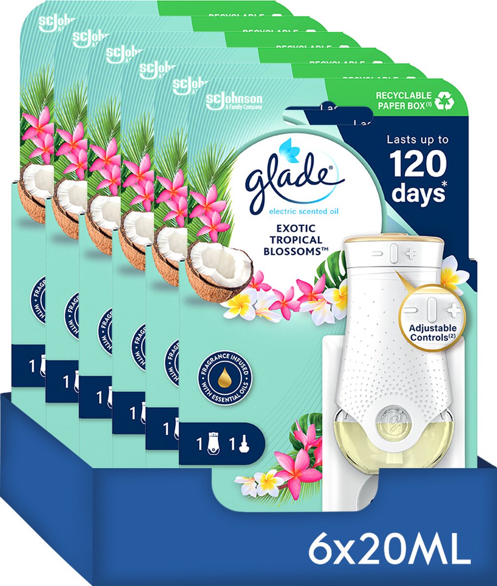 Glade electric scented oil houder exotic tropical blossoms