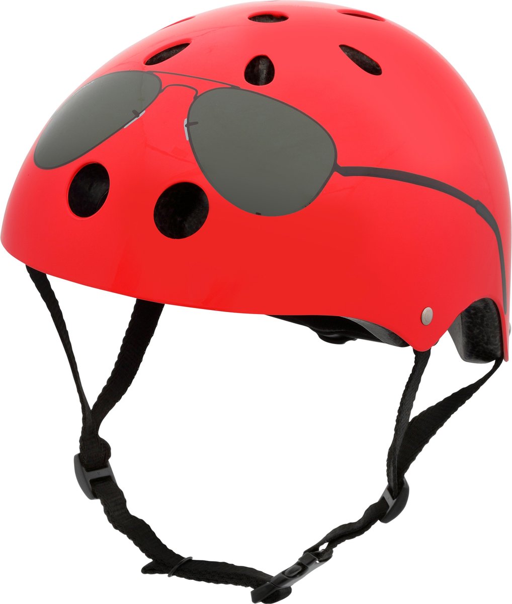 Mini hornit lids fietshelm voor kinderen met led achterlicht - the aviator (s)