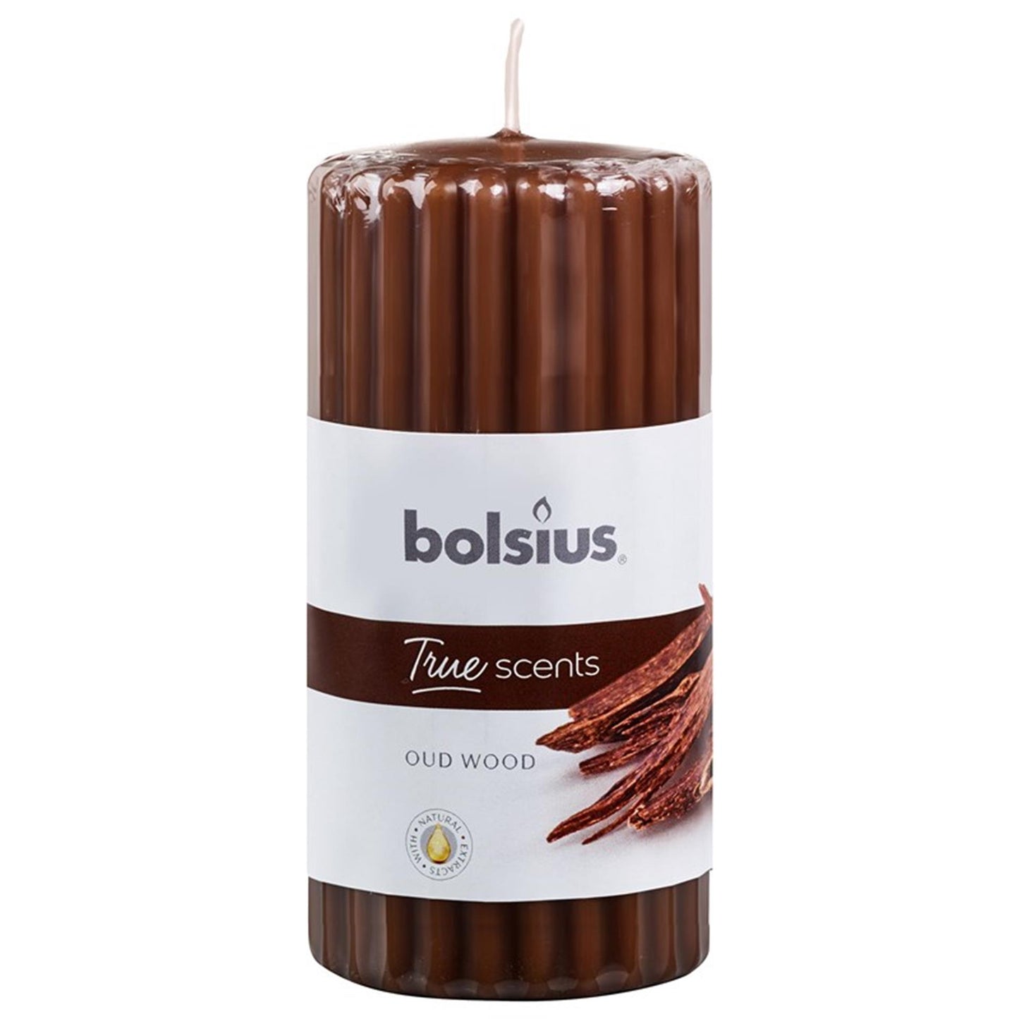 Bolsius candela a colonna profumo legno vecchio 120 58