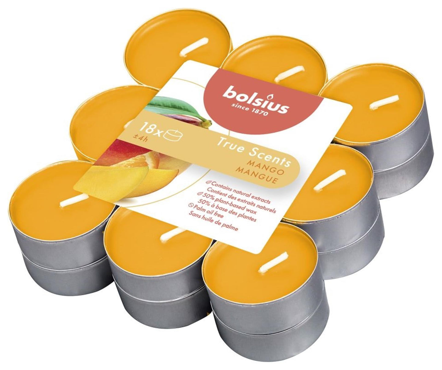 Bolsius True Scents Mango Geurthelicht 4u