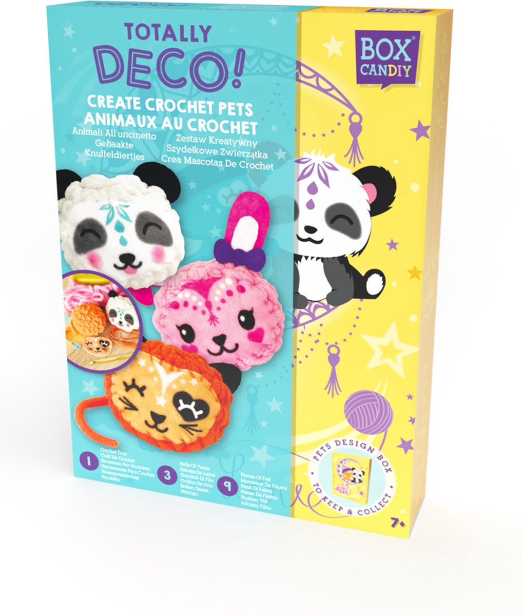 Box candiy gehaakte knuffeldieren speelgoed creatief.
