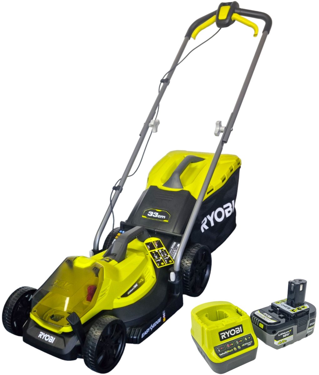 Cortacésped ryobi one+ batería 18v 33cm (incl. batería 1x4.0ah) rlm18x33b40