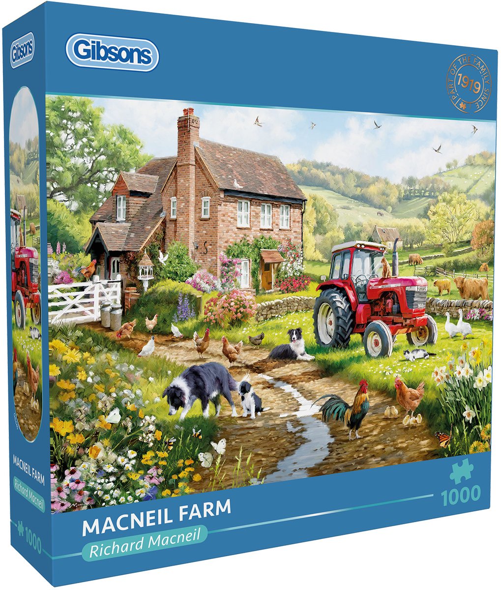 Gibsons - macneil farm (di Richard Macneil) - 1000 pezzi 68×49 cm (l×a) - puzzle per adulti