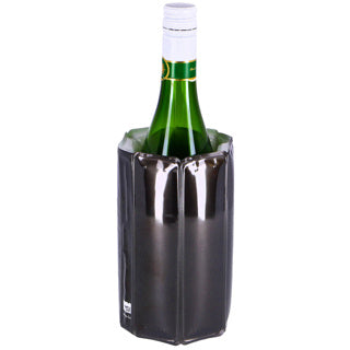 Raffreddatore per vino Vacu Fin nero | 2 pezzi