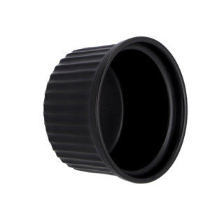 Crema brulee plato negro 9x5cm