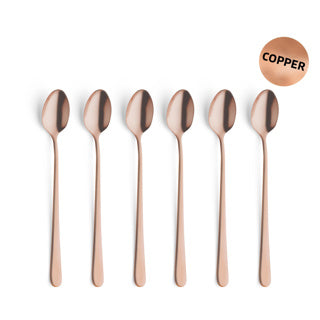 Amefa Latte Spoons Copper 6 pezzi
