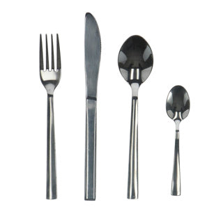 Set di posate in acciaio inossidabile a 24 a 24.