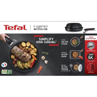 Equipo de cocción Tefal Tefal Ingenio Desarrollo ilimitado de oso 24+28 cm con mango negro