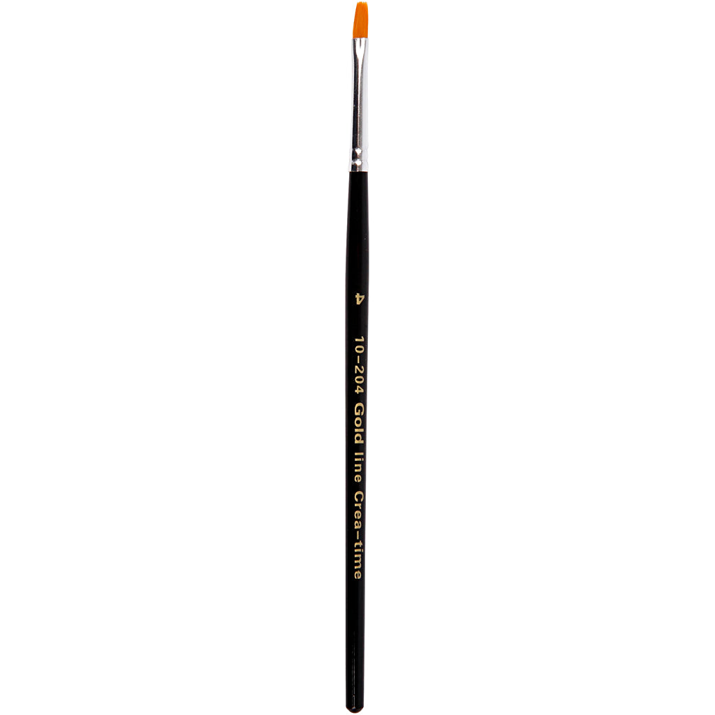 Cepillos de línea de oro de Creativ Company, plano, dim 4, l: 18.5 cm, b: 2 mm, 12 piezas 1 caja