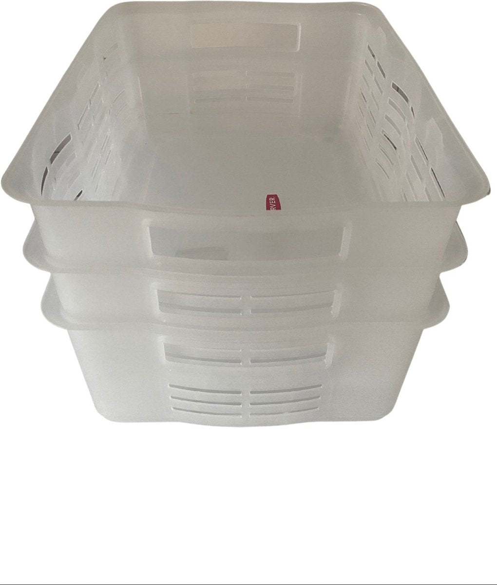 Cesto portaoggetti Curver grande - set da 3