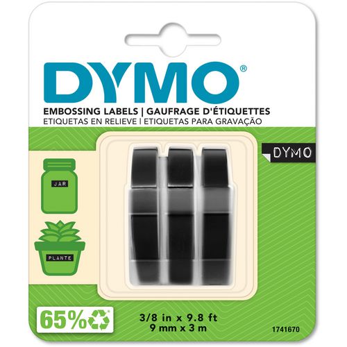 Cinta de rotulación dymo s0847730 negra, blanca