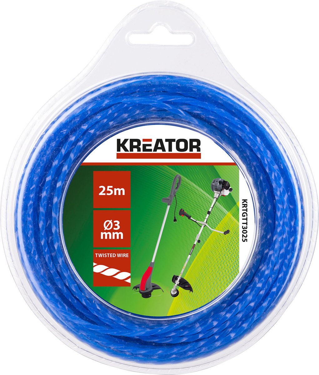 Kreator - garden - krtgtt3025 - trimmerdraad - gedraaid 3mm 25m