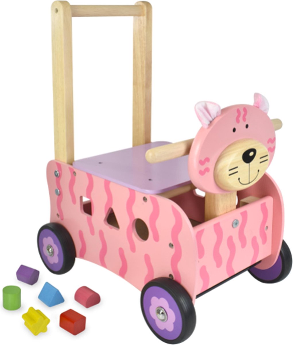 Carrello da passeggio Engelhart - gatto - rosa