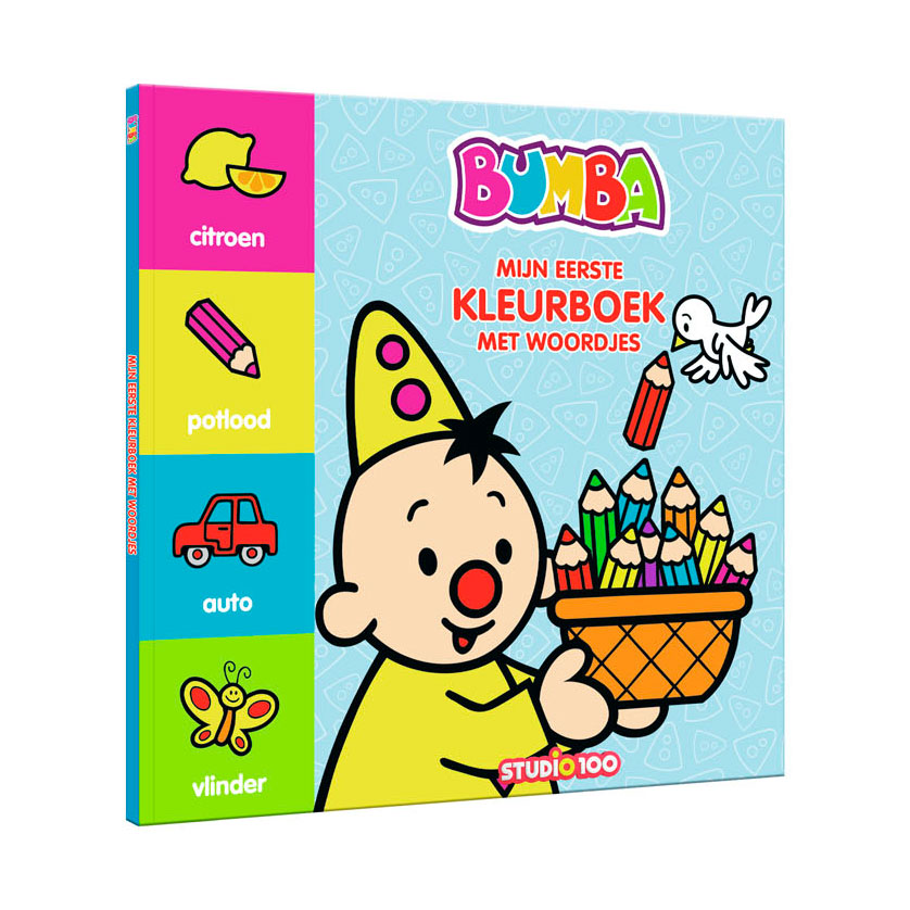 Libro para colorear de Bumba con palabras