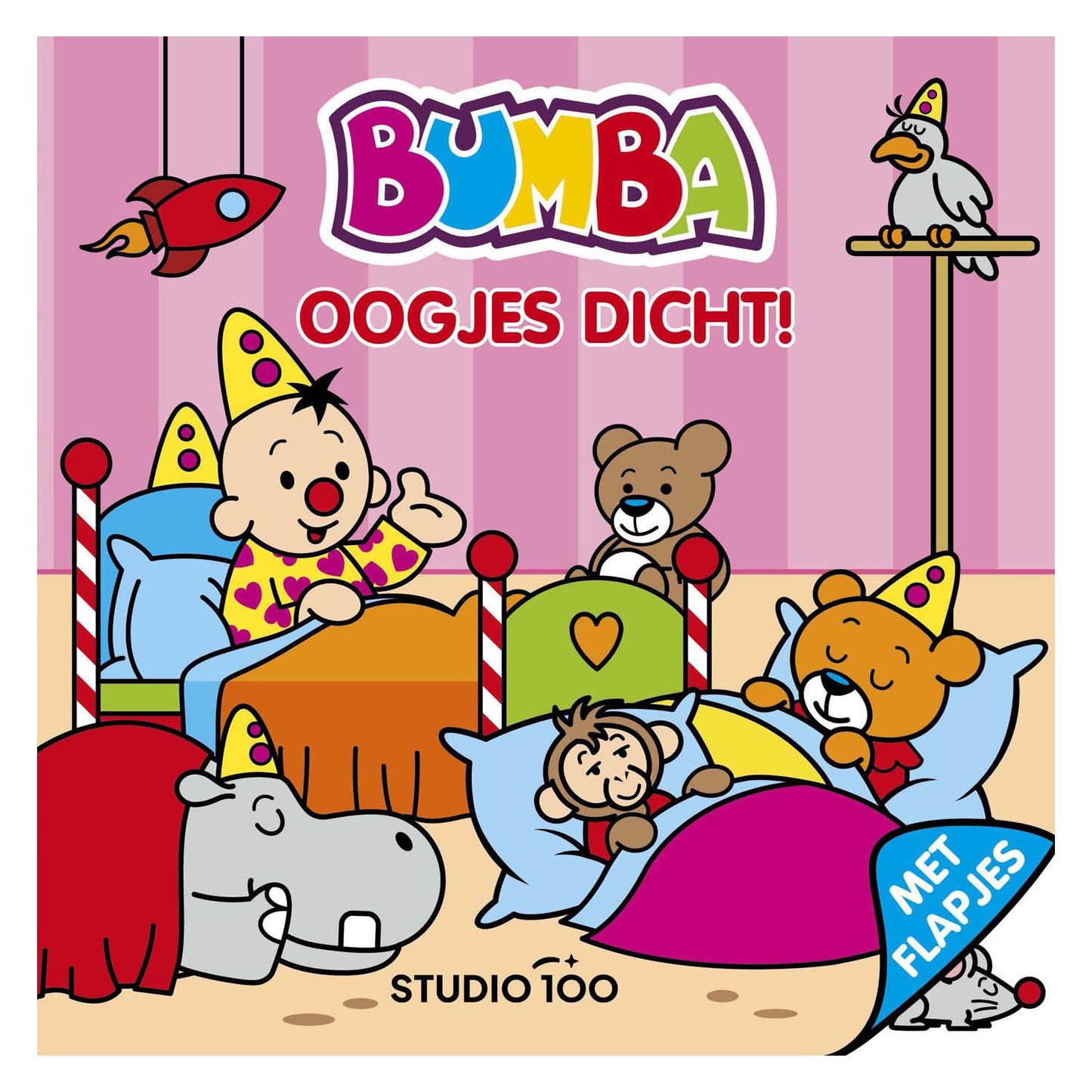 Libro cartonato Studio 100 bumba con alette - occhi chiusi