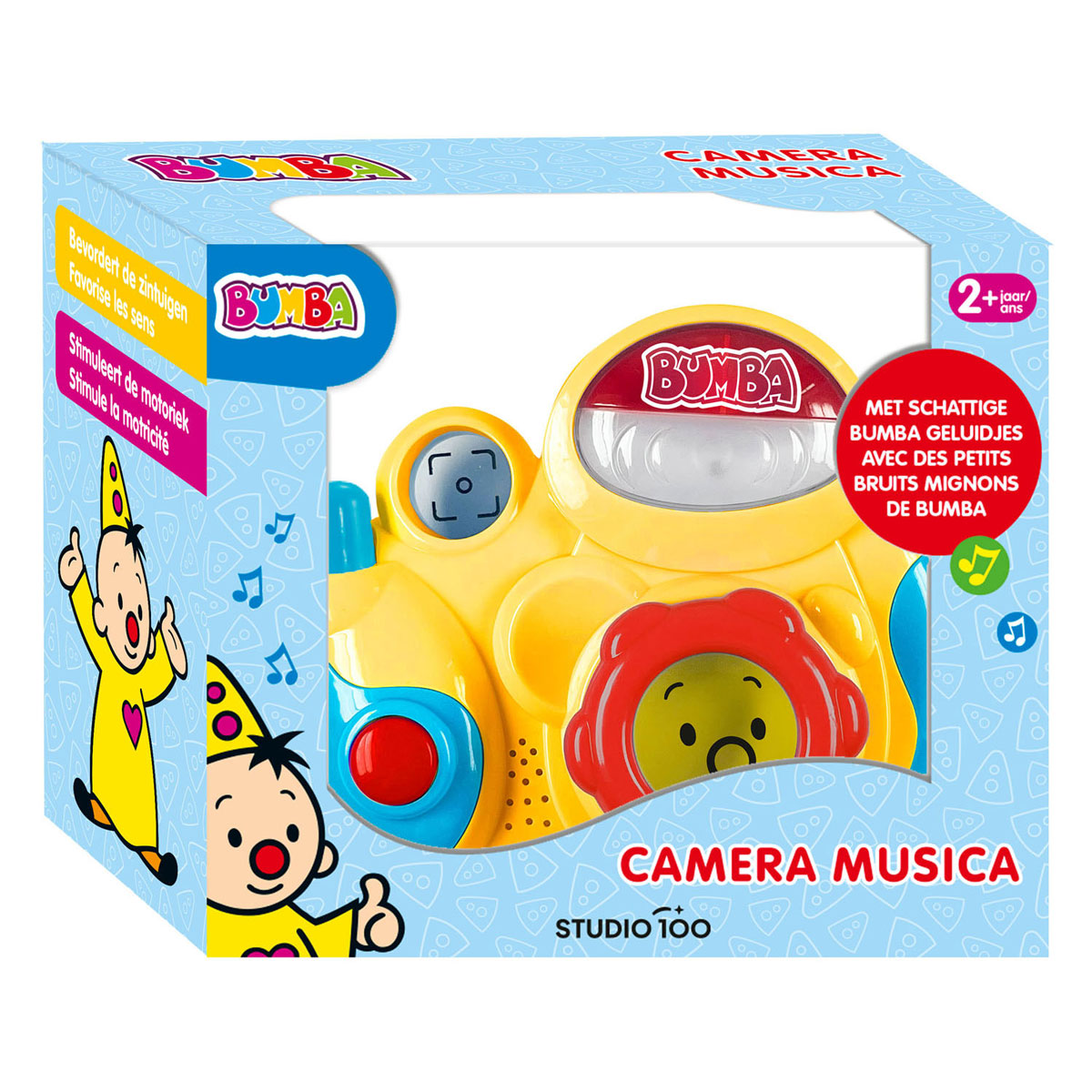 Fotocamera giocattolo musicale Studio 100 bumba camera
