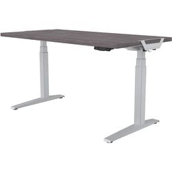 Scrivania sit-stand in rovere levado