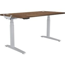 Sit-stand desk fellowes levado walnut