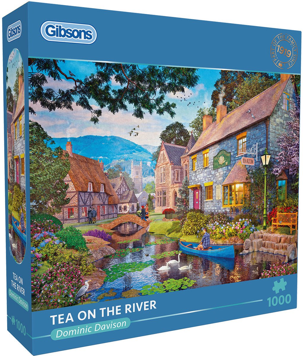 Gibsons - tea on the river (di Dominic Davison) - 1000 pezzi 68×49 cm (l×a) - puzzle per adulti
