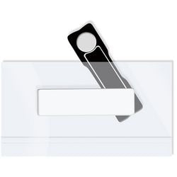 Naambadge office depot magnetisch 42 x 76 mm transparant