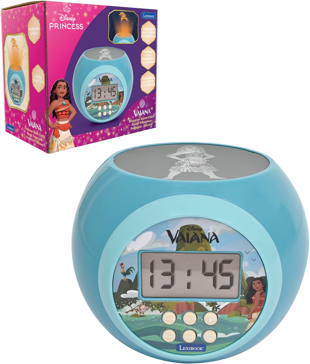Lexibook moana proyector despertador