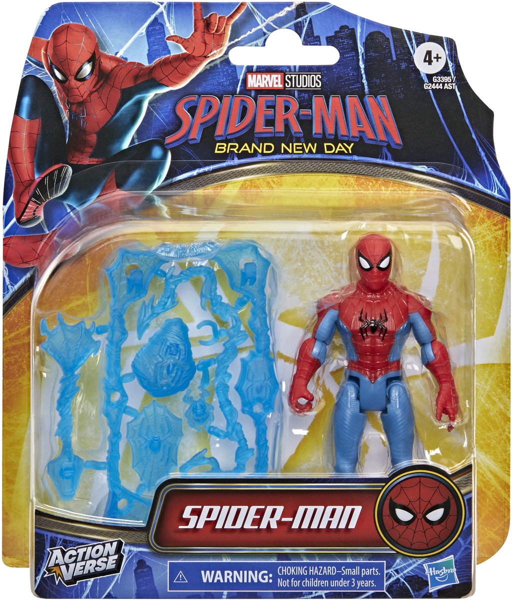 Hasbro Marvel Studios Spider-Man - nuovissimo giorno Actionverse Spider-Man - action figure