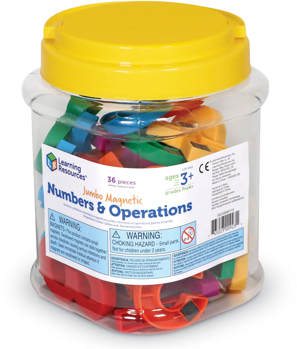 Risorse didattiche numeri magnetici xxl - 3+