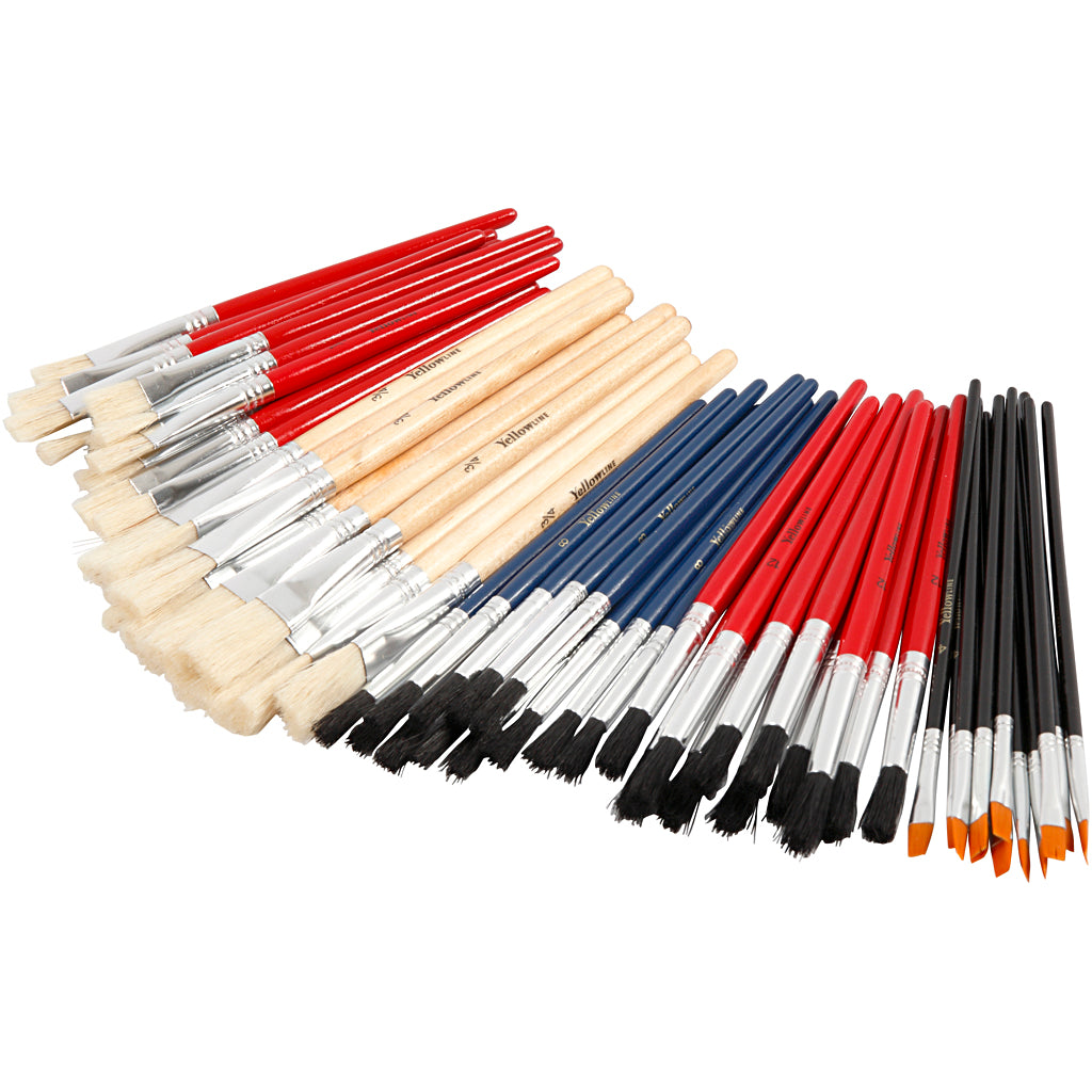 Set pennelli Creative Company Yellowline, misura 4+8+10+12+3 4, 60 pezzi 1 scatola