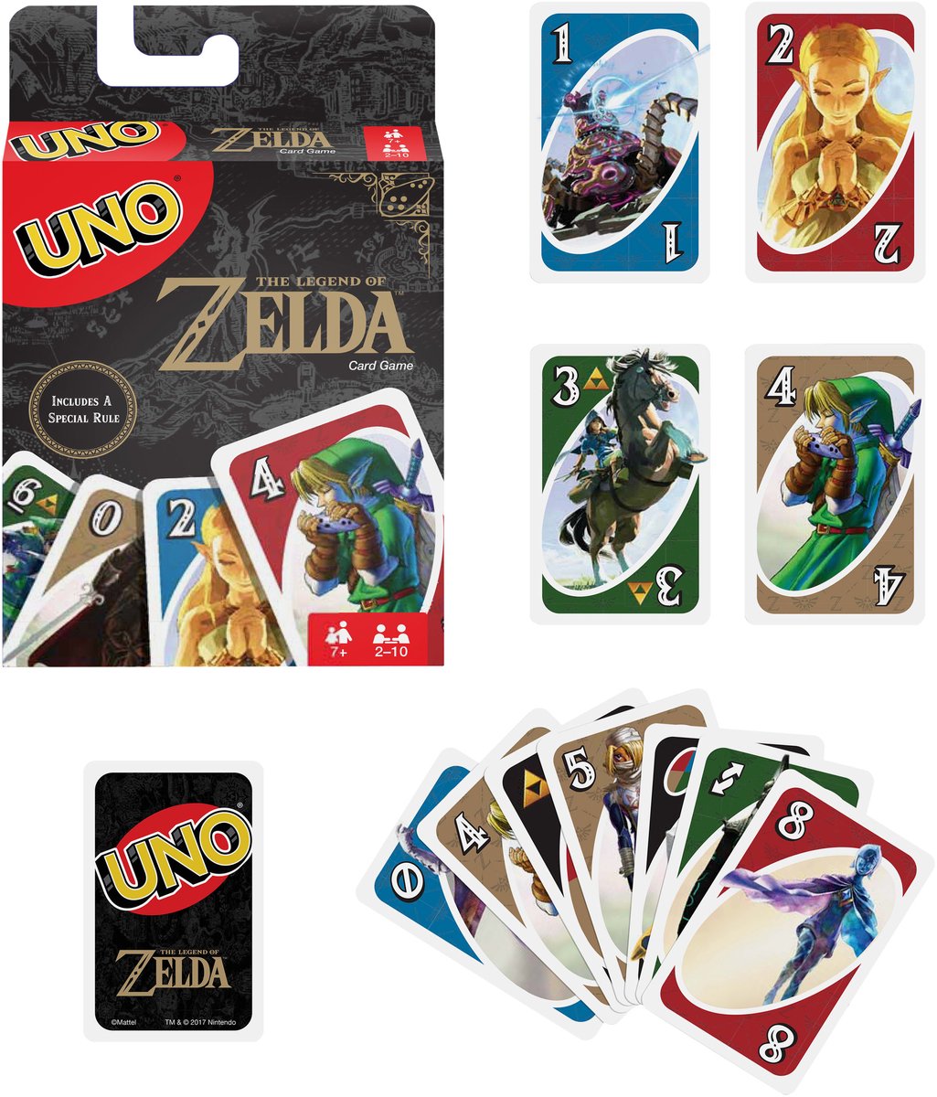 Giochi Mattel il gioco di carte Legend of Zelda Uno