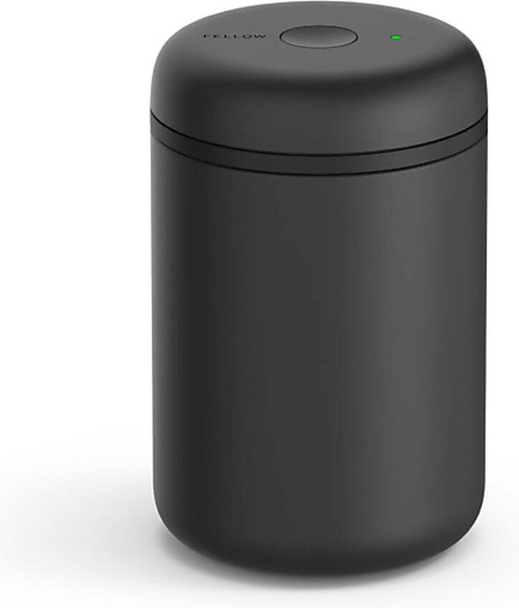 Fellow - atmos - aspiratore elettrico - contenitore - contenitore - caffè - acciaio nero opaco - 1200 ml