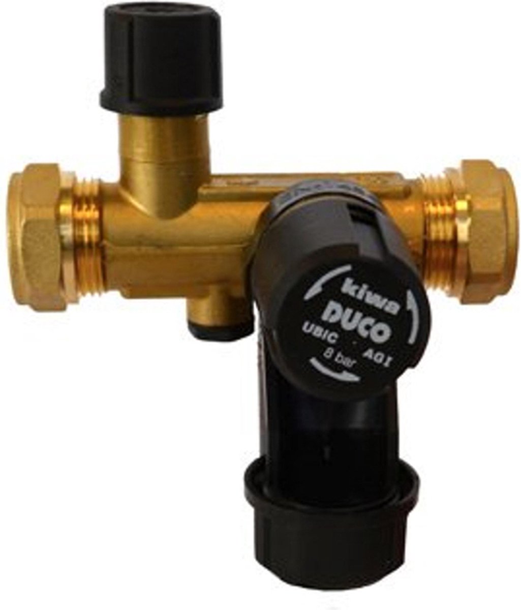 Pentec duco ubic - 3480-0-030-1 - combinazione ingresso caldaia - compressione 22mm - 8bar - bfk15r