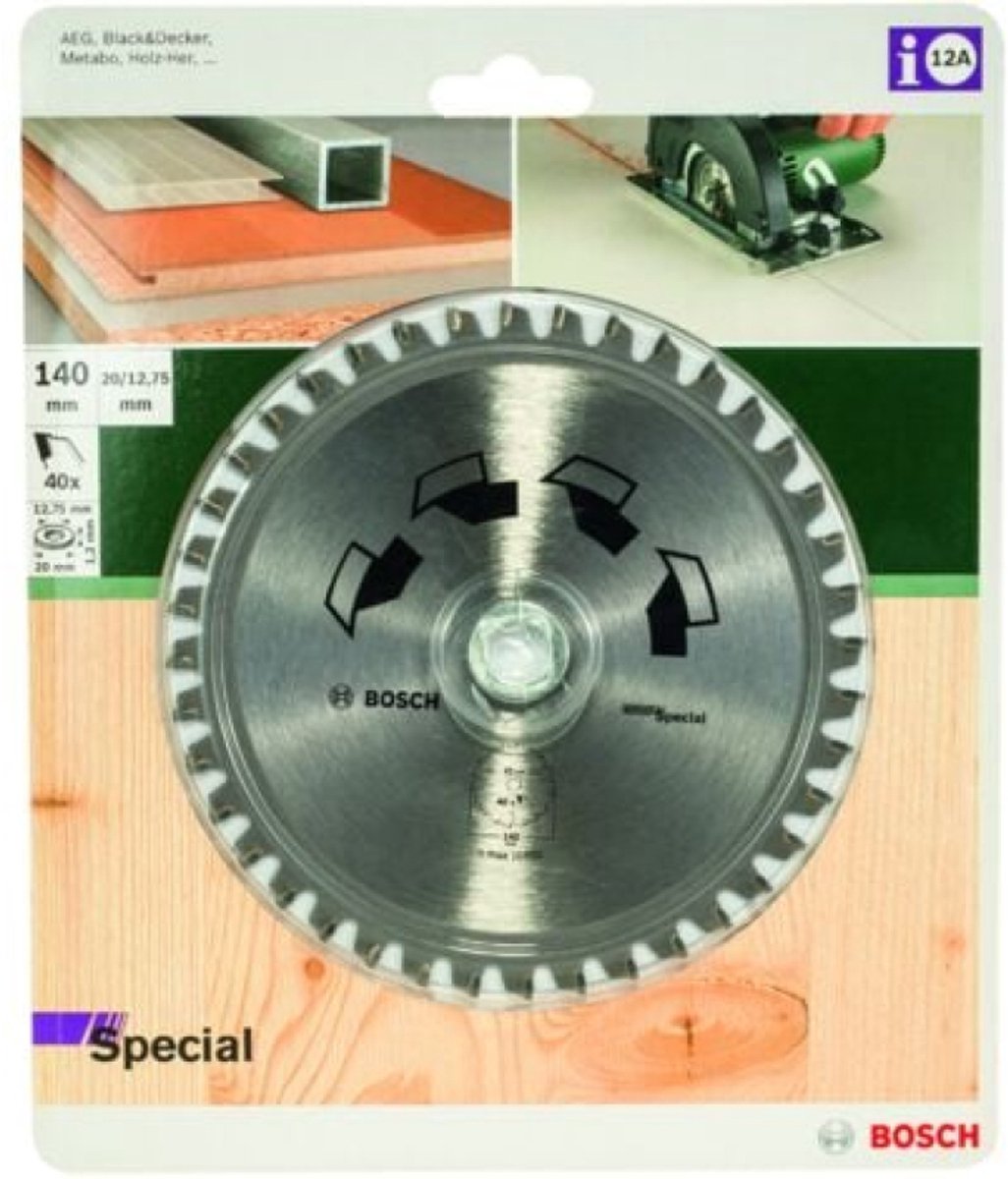 Hoja de sierra circular Bosch especial 140 x 20 x 2,2 mm - 40