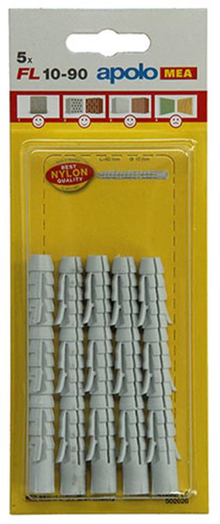 Celo 1015388 - 5 lange nylon pluggen fl 502626 10 mm | 5 stuks