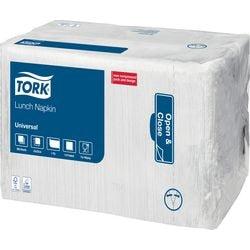 Servilletas tork blancas de 1 capa