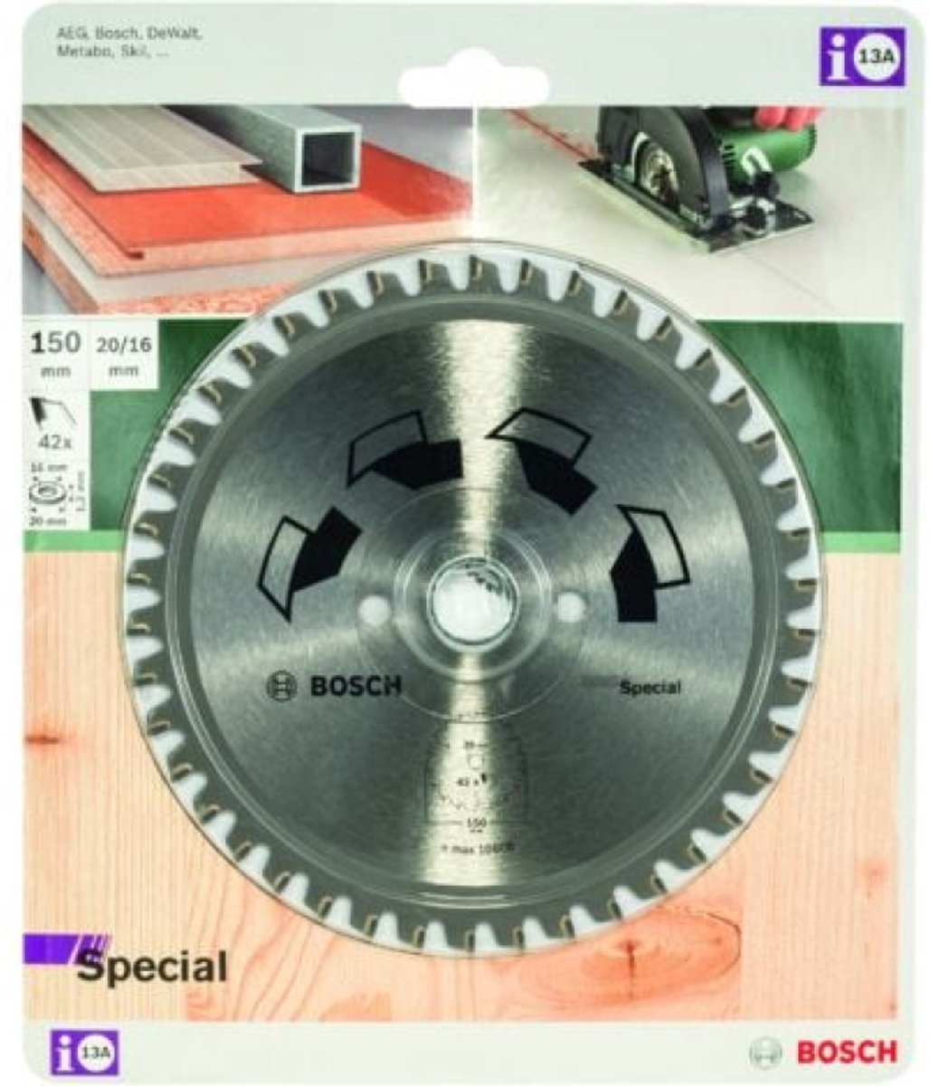 Hoja de sierra circular Bosch especial - 150x2x20 16 - t42