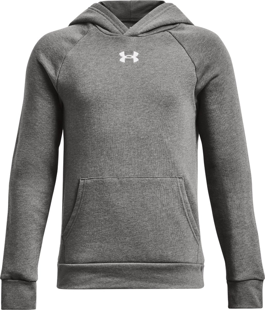 Under armour ua rival polar sudadera con capucha suéter deportivo unisex - gris - blanco