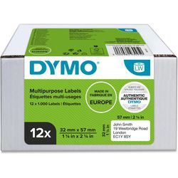 Etichette universali dymo 11354 bianco opaco