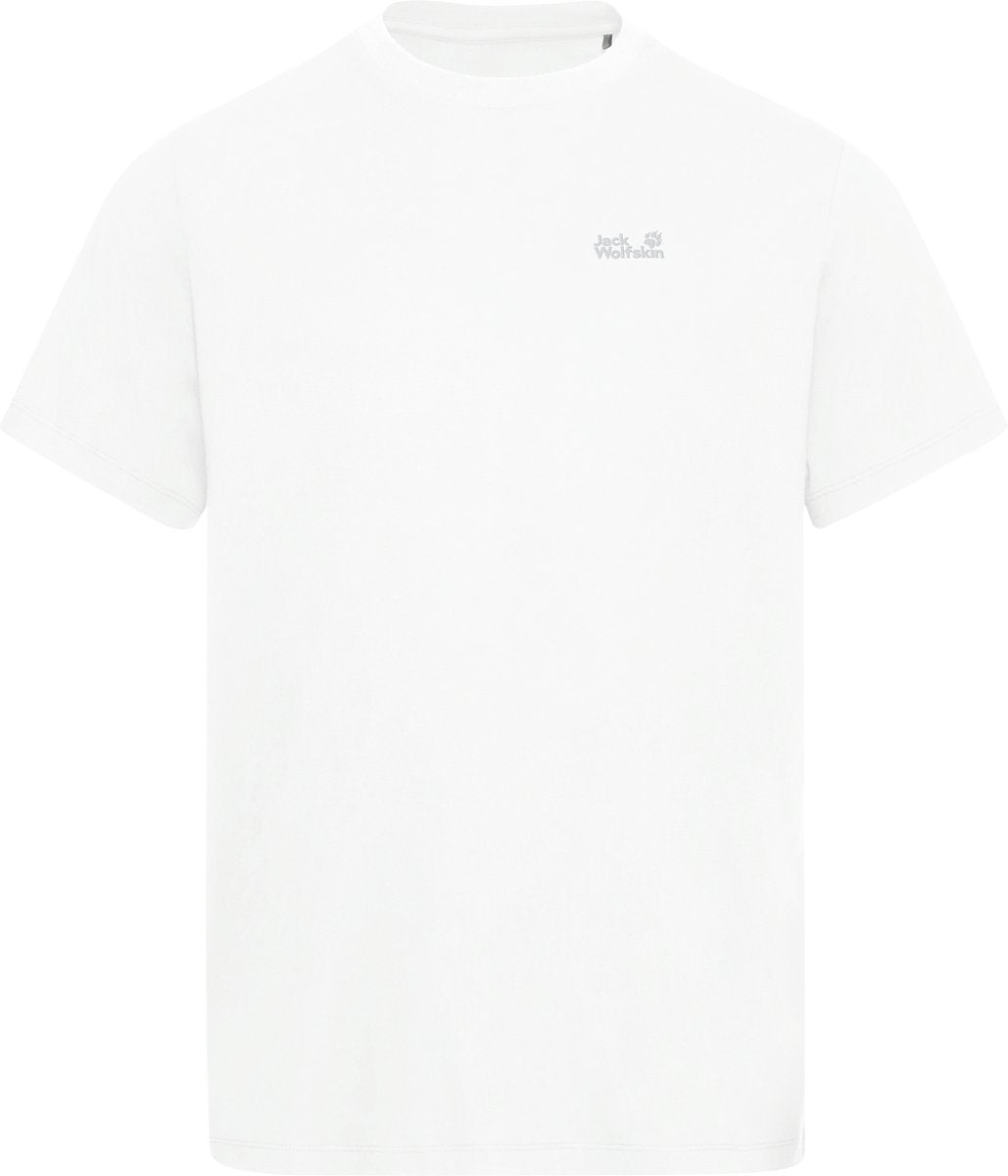 Camicia da esterno da uomo Jack Wolfskin Essential T M, bianco intenso