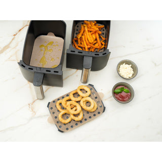 Nostik Airfryer Bakings 2 pezzi PFA quadrati gratuiti 24x24cm