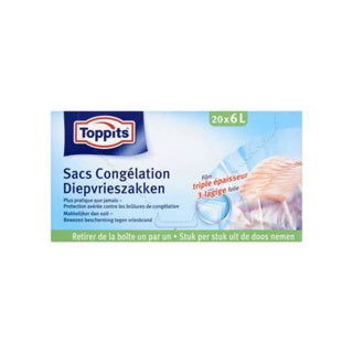 Toppits toppits sacchi congelati 6l 20 pezzi