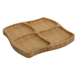 Bamboo Tapasboard 4 Compartments 20x20x1,5 cm FSC 100%