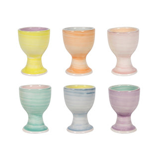 Copa de huevo Ø5x7cm Pastel de 2 tonos, 6 surti