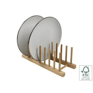 Rack de placa de bambú 32.5x12x11.5 cm FSC