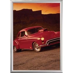 Cornice a clic stewart superior a3 in alluminio bianco