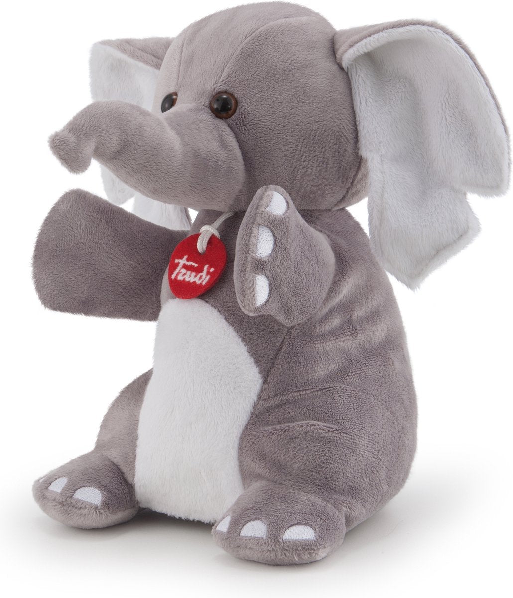 Elefante títere de mano 26 cm