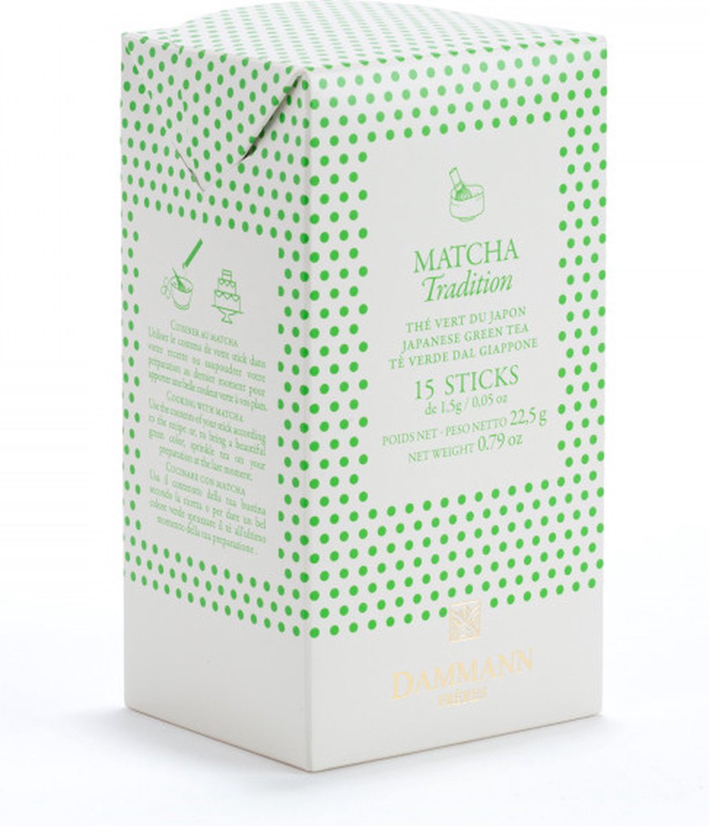 Dammann frères - matcha sticks 15 x 1,5 gram - japanse matcha