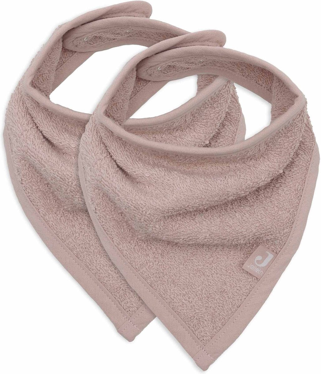 Jollein - bandana bavaglino - cotone - bavaglini - 2 pezzi - rosa canina - 2 pezzi