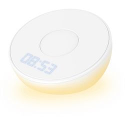 Caricabatterie wireless Qi con sveglia xlayer light white